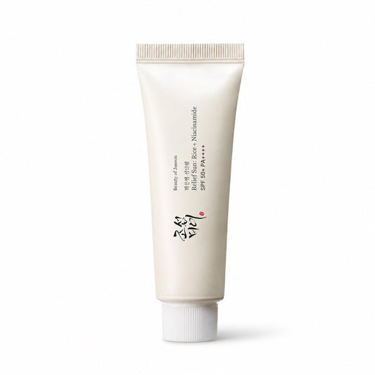 Beauty of Joseon Relief Sun Rice and Probiotics SPF50+ PA++++ 50ml — lightweight Korean sunscreen, no white cast